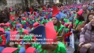 preview picture of video 'Carnaval das escolas em Castelo Branco'