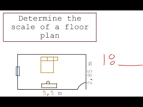 Determine the scale from a floor plan