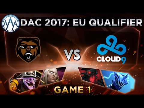 B)ears vs Cloud9 Game 1 - DAC 2017 Europe Qualifier: Playoffs - @DotaCapitalist & @tsunami643