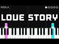 Indila - Love Story (Tiktok Remix) | EASY Piano Tutorial