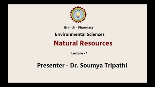 Environmental Sciences  | Natural Resourses | AKTU Digital Education