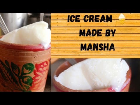 simple ice cream recipe|home made ice cream|mansha's cooking 🍳🔪