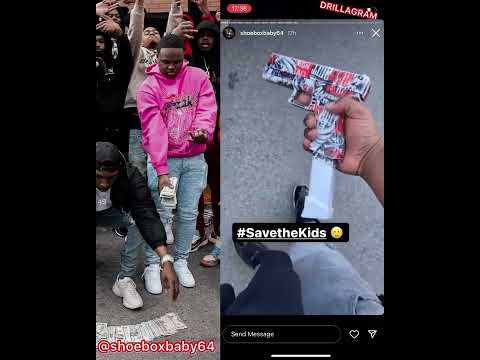 Kinder im O-Block in Chicago haben Spielzeugpistolen mit Schaltern bekommen 😳😬💯🔫