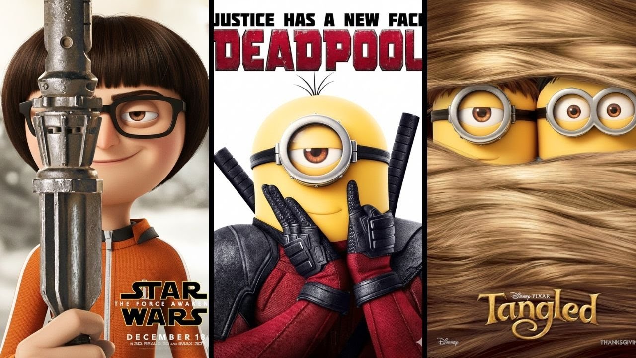 All Despicable Me Famous Movie Parody Posters