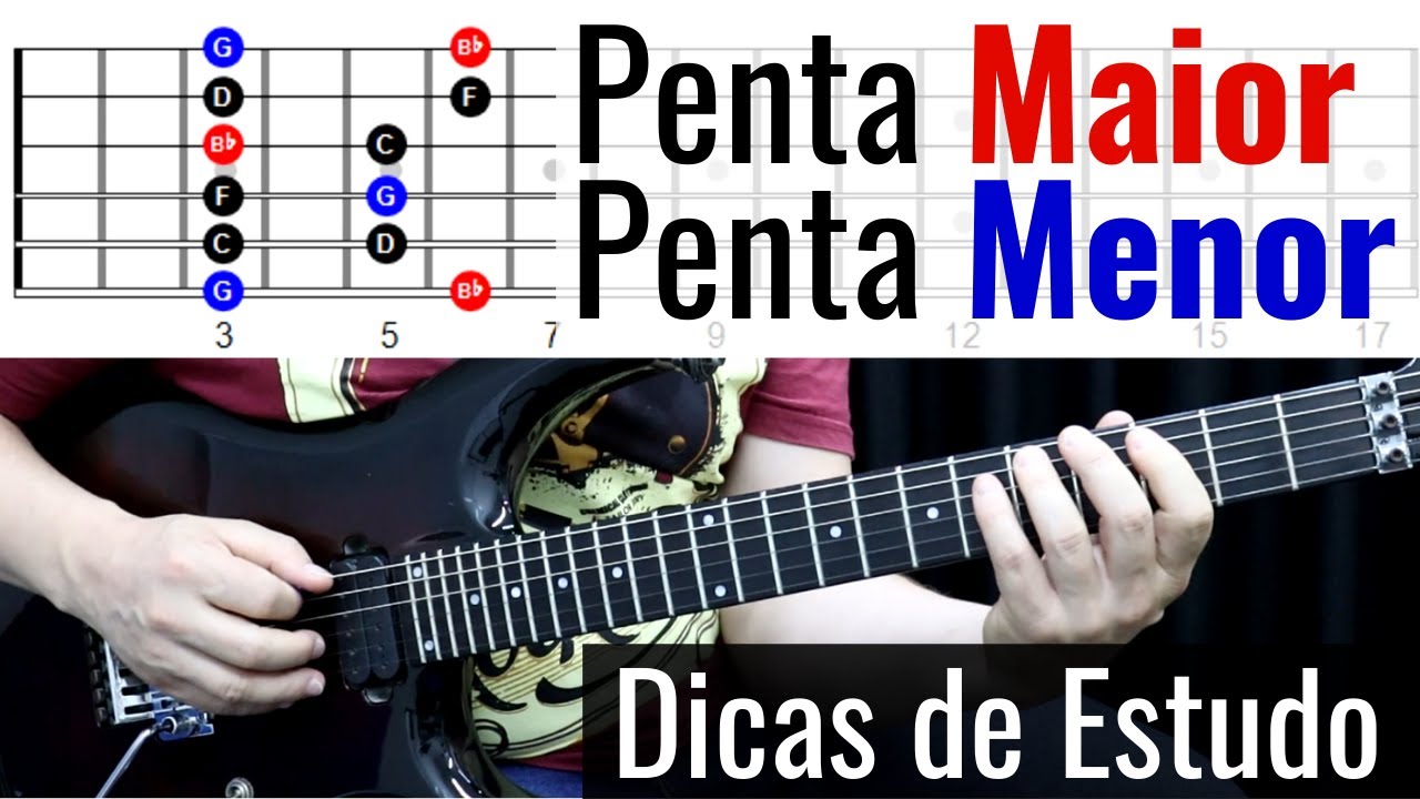 Dicas de Estudo - Como usar a Pentatônica Maior e a Menor Relativa em Qualquer Tom