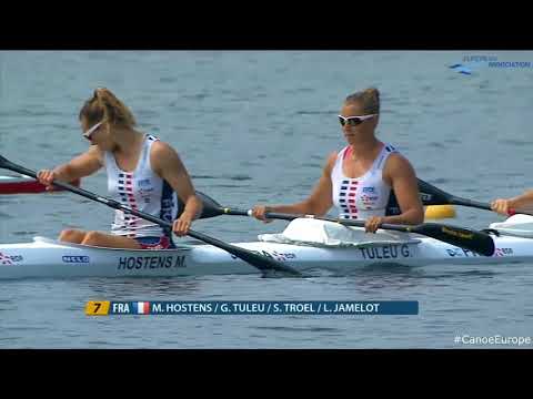 ECA European Canoe Sprint Championship  2018   Belgrade , SERBIA .K4 women 500 m Final A
