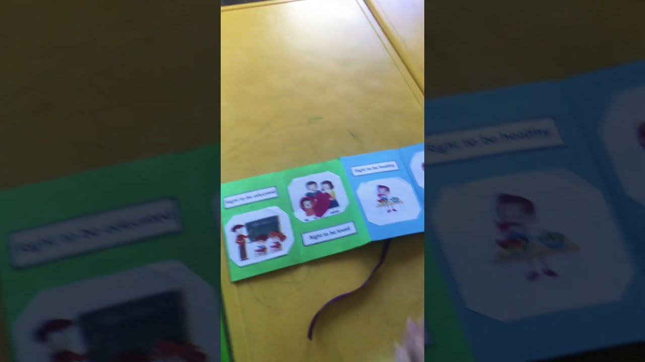 Children’s rights project for kids#activity #kidsvideo #school #project #music