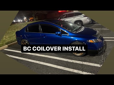 BC Coilover install 06-11 civic si FA5!!!