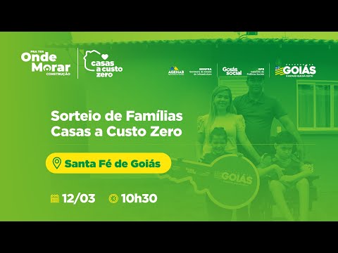 Sorteio de Famílias em Santa Fé de Goiás