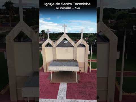 RUBINÉIA SP, PROJETO VISÃO AÉREA - IGREJA DE SANTA TEREZINHA.
