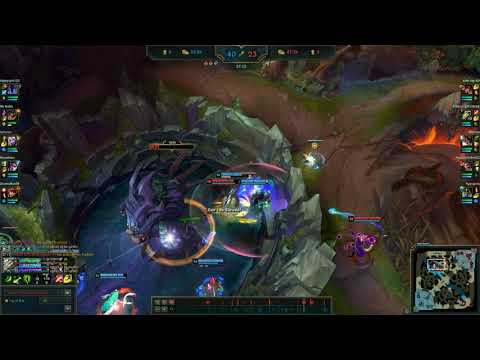 MASTER YI INSANE BARON STEAL*5 VS 1* 50HP