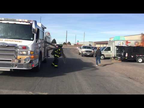 Rolloff dumpster fire