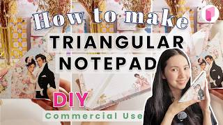 DIY How to make a Triangular Notepad