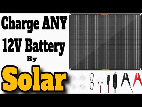 MHPOWOS 50 Watt Solar Battery Trickle Charger Maintainer Review and Test