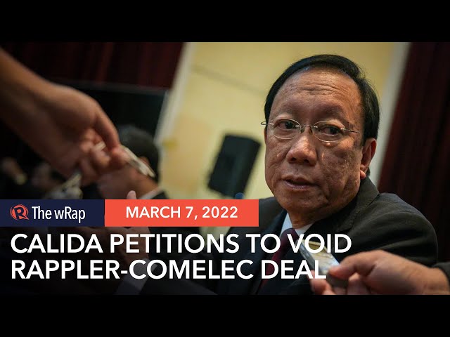 Calida to SC: Void Rappler-Comelec fact-check deal for violating free speech