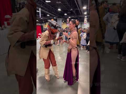 #princessleia meet #leiaorgana #returnofthejedi #bountyhunter #slaveleia #comiccon #starwars