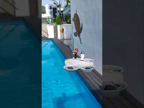 DJI Neo over water with special pilots #dji #starwars