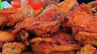 Mukbang Challenge Eating a Giant Fried Chicken Platter in 21 Minutes! | Real-Life Eating Show