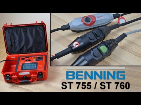 Testing of portable residual current devices (PRCDs) – BENNING ST 755 / ST 760