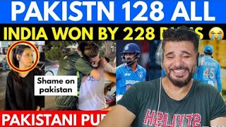 Pakistan 128 All out India 356 | Shame on Pakistani Team I Afghan Reaction