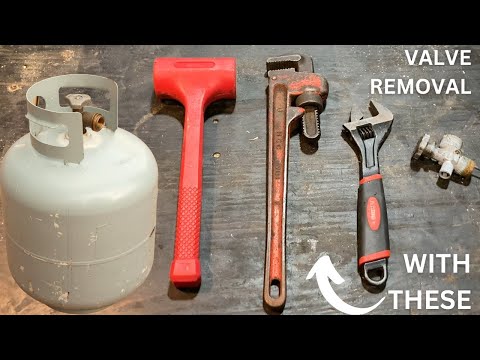 Propane Tank Valve Removal Made Simple With Common Tools - Quick Tip