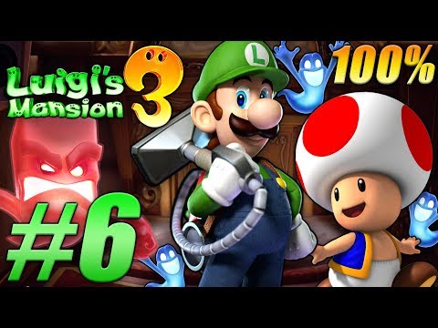Luigi's Mansion 3 - 100% Walkthrough Part 6 -  Rescuing Toad and The Great Stage (4F)