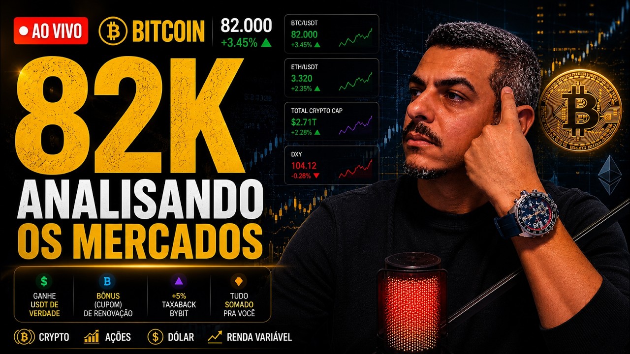 Bitcoin AO VIVO - Mercados Todos Subindo Petróleo Queda  - Bitcoin Altcoins