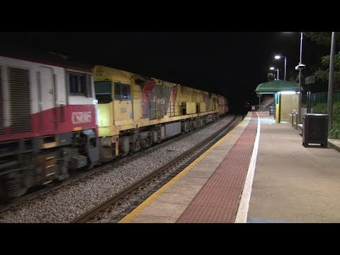 Trains in the Adelaide Hills: Aurizon locomotives on SCT Logistics Freight 1PM9