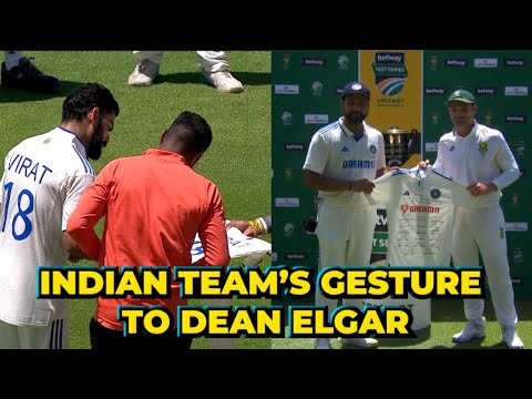 Virat Kohli, Rohit Sharma & Team India's Gift to Dean Elgar on His Retirement