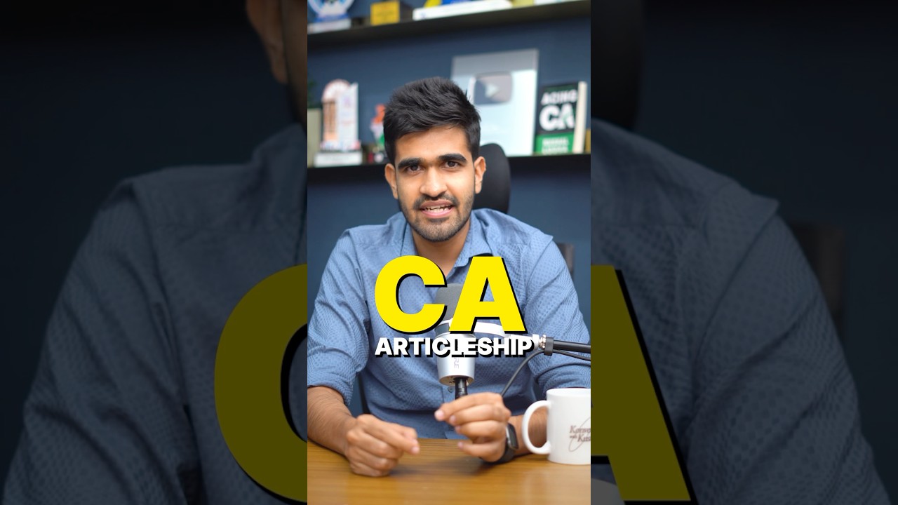 3 Important Things I Have Learnt From CA Articleship 😍#shorts #kushallodha #ca #articleship