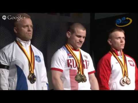 Gladkikh Sergey total 815kg@66kg, EC 2015, World Record in total