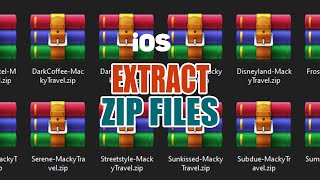 How to Extract .zip with password on iOS Device using 3rd Party Unzip App