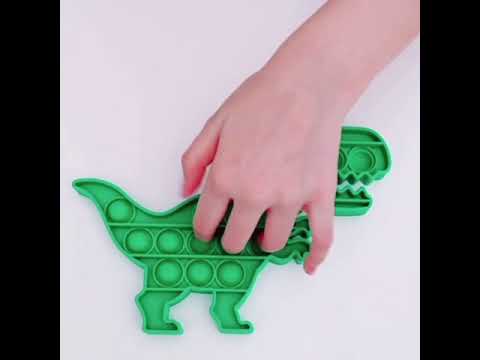 Pop It Fidget Dinosaur Unicorn and Crab Fidget Pop It Toy