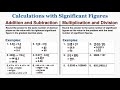Calculations with Significant Figures - IB Physics