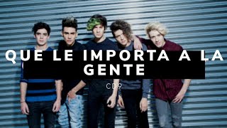 CD9 - Qué le Importa a la Gente (letra)