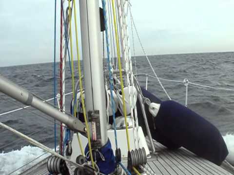Sailing Swan 371 at the Atlantic ocean, northwest of Ireland