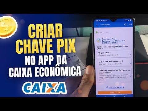 How do I create a PIX key in the Caixa Econômica Federal app?