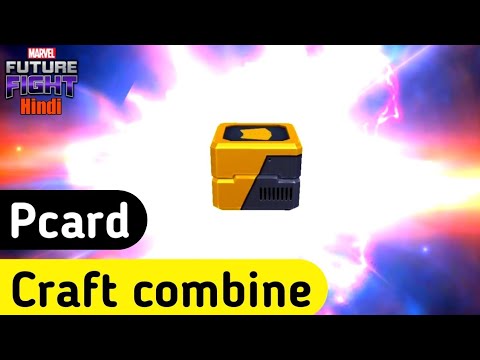 how to craft combine pcard | let's see my luck 🫣 | marvel future fight