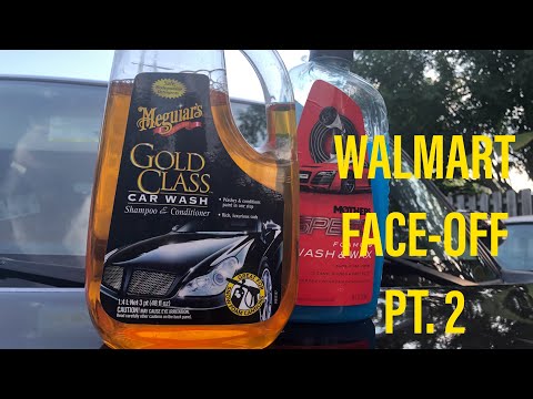 MEGUIARS GOLD CLASS VS MOTHERS WASH & WAX - WALMART FACE-OFF PT. 2