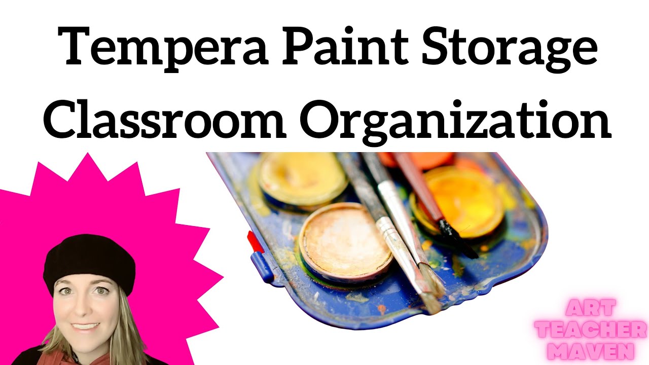 Art Class Organization | Tempera Paint Storage Idea | Art Education | Public School | Art Teacher