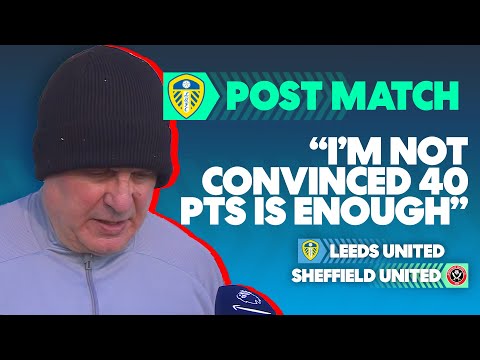I Won't Analyse The Season Till It's Over | Leeds United 2-1 Sheffield United | Post Match Interview