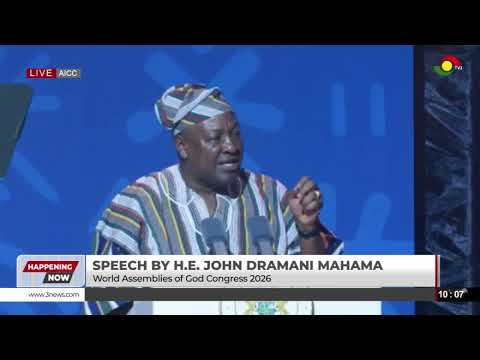 President Mahama, Lordina Join Worshippers at World Assemblies of God Congress 2026 || Full Speech