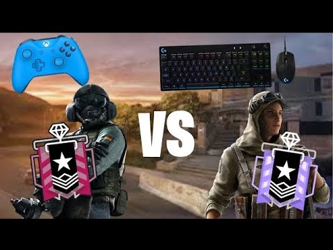 (1v1) Top Controller Champion Vs MnK Console Cheater - Rainbow Six Siege