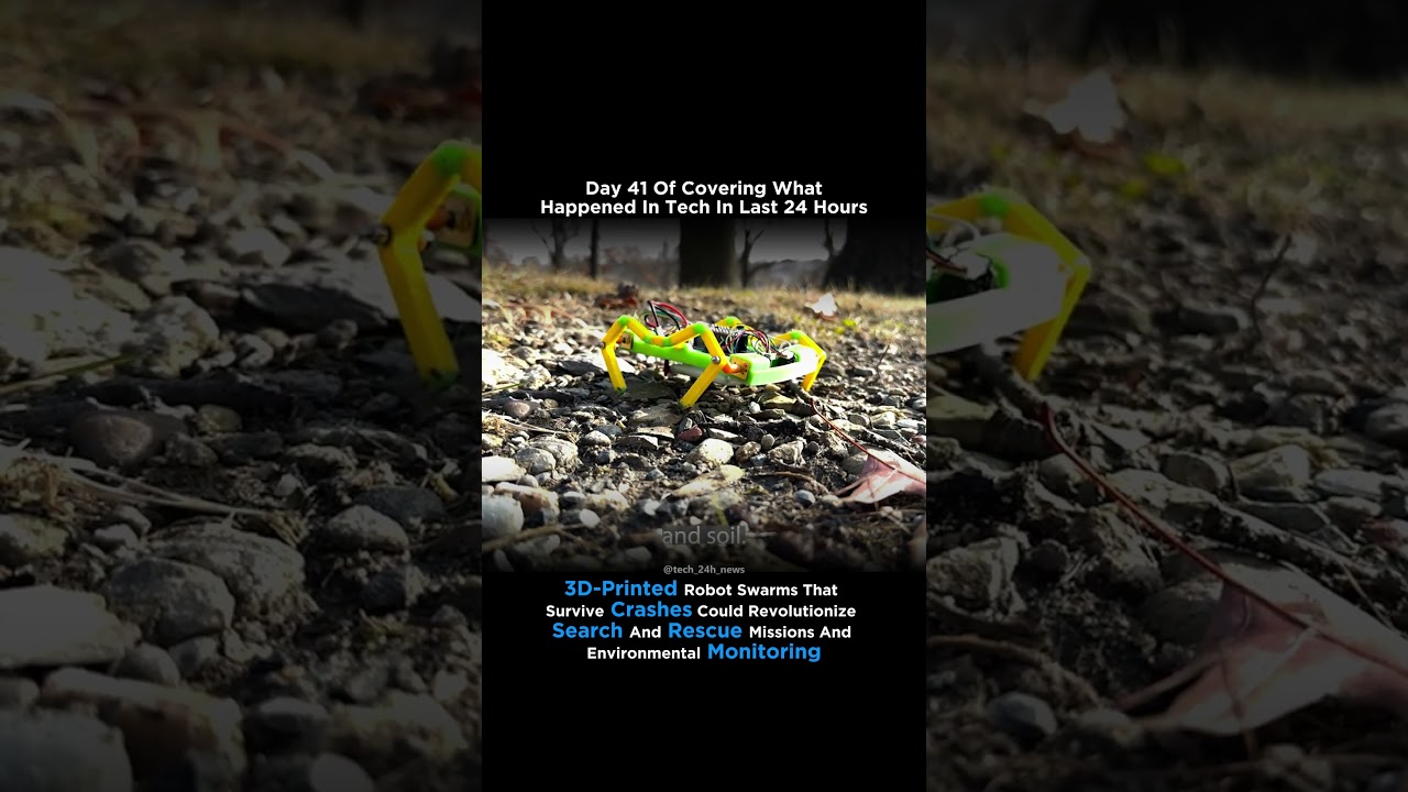 3D-Printed Robot Swarms That Survive Crashes Could Revolutionize Search And Rescue Missions