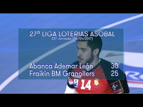 LIGA LOTERIAS ASOBAL J23 ABANCA Ademar León - Fraikin BM Granollers 30 - 25