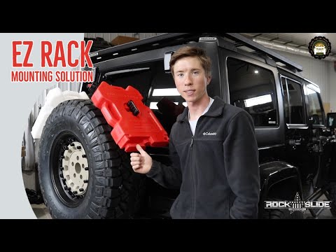 Rock Slide Engineering EZ Rack Installation and Review with Rotopax Mount: Jeep JK