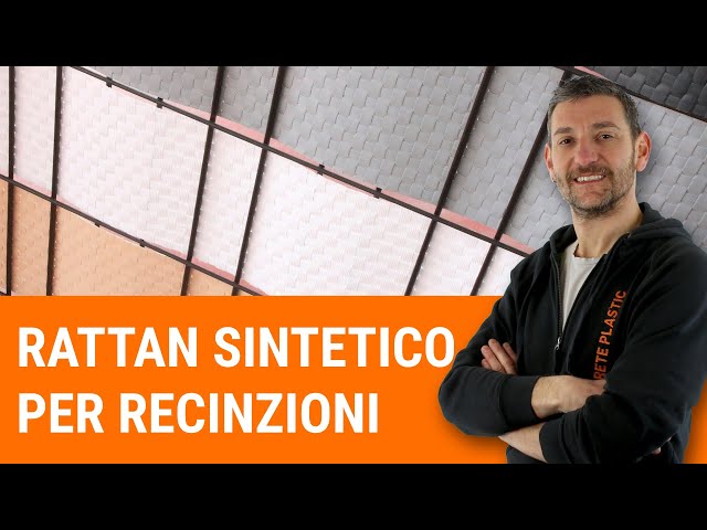 Schermatura per pannelli in rattan sintetico