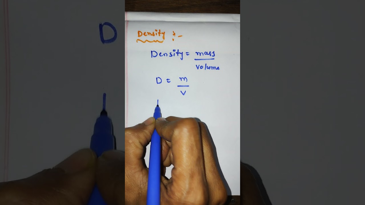 Density definition @physicsstudytime9614 #mass#volume#shorts#yshorts#physics