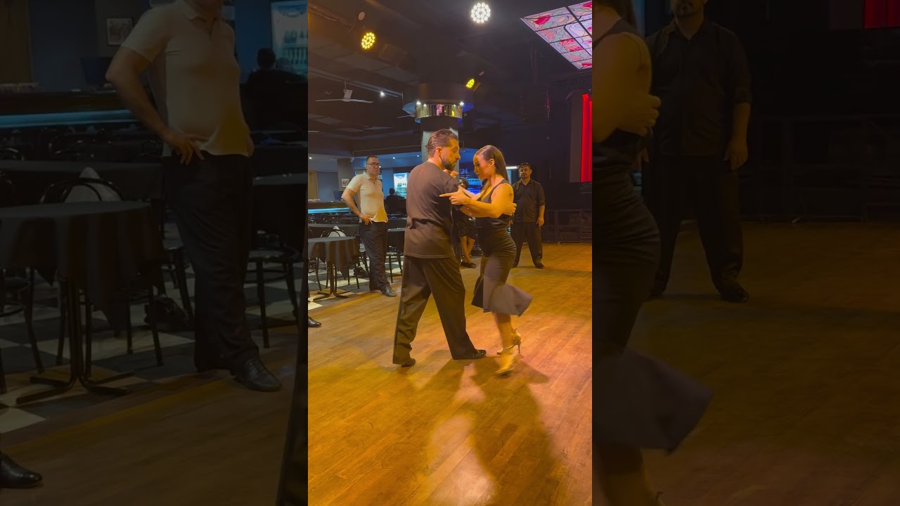 Video thumbnail for Hugo Patin &  Celina Rotundo. Tango lessons: molinetes. Marabú. Buenos Aires. December 29, 2024