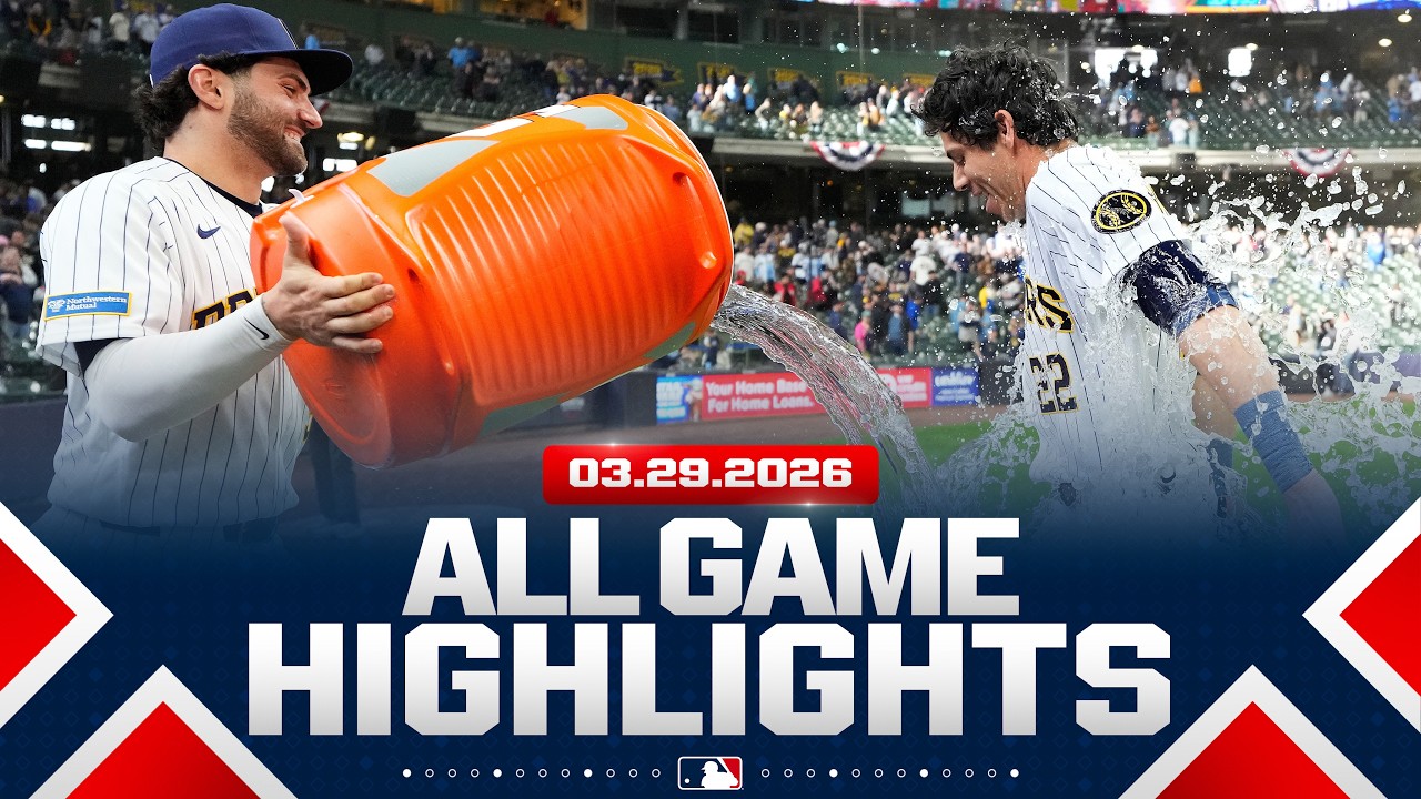 Highlights from ALL GAMES on 3/29! (Brewers EPIC comeback win, Caissie walk-off HR, and MORE!)